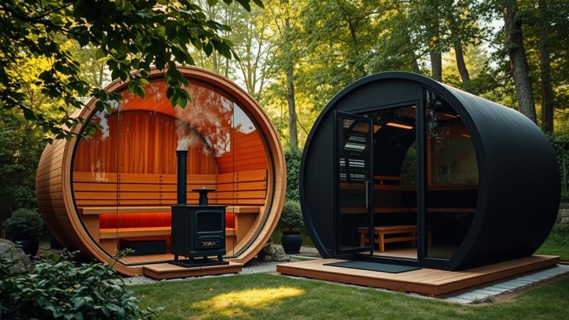 Fasssauna vs. Sauna-POD: Die wichtigsten Unterschiede